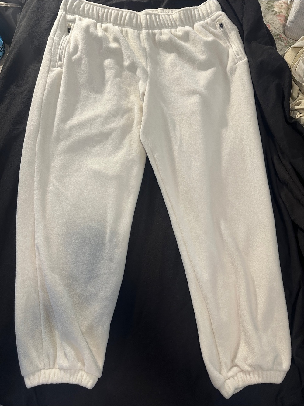 tek gear Cream Fleece Jogger Sweatpants